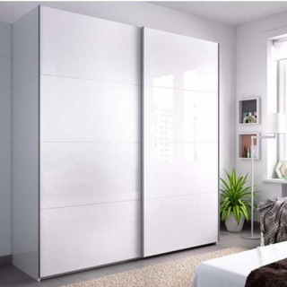 Armario 180x204x65 cm 2 Puertas Correderas. Blanc