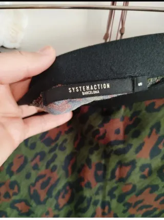 Falda larga estampado animal print