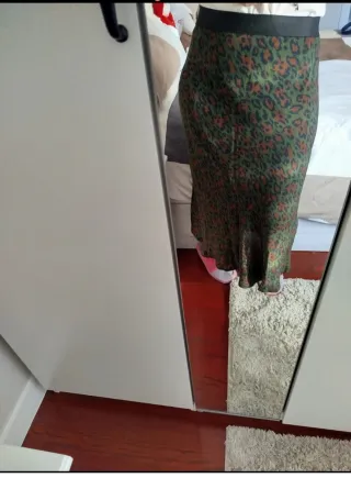 Falda larga estampado animal print