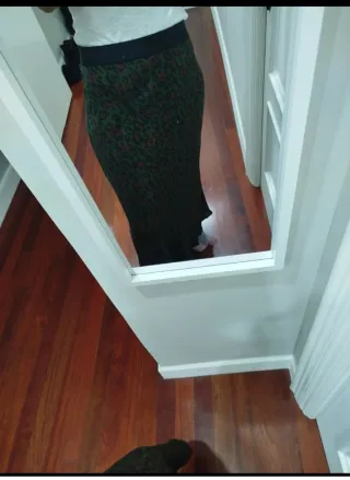 Falda larga estampado animal print