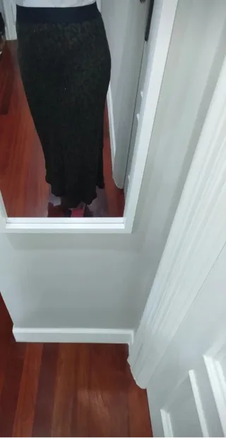 Falda larga estampado animal print