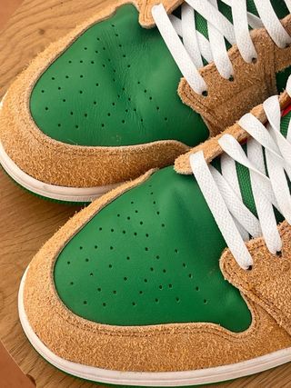 Air Jordan 1 Mid Verde/Naranja Talla 49.5