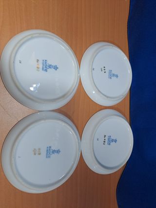 4 Platillos Porcelana Vintage AK Kaiser