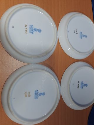 4 Platillos Porcelana Vintage AK Kaiser