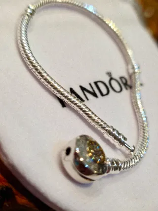 Pulsera Pandora 18cm Plata y Oro