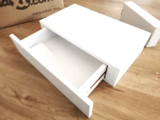 2 Estantes flotantes pared con cajón