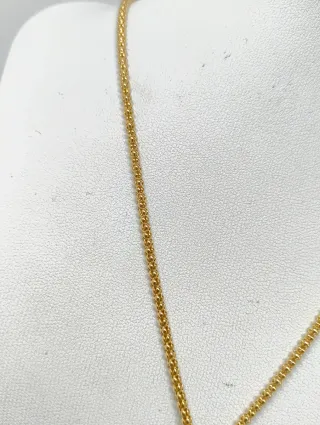 Gargantilla corta oro 18kt bicolor colgante