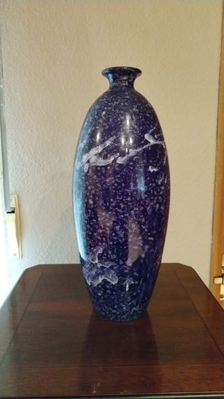 Jarrón Azul y Blanco