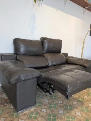 Sofá Relax Reclinable de 2 Plazas - Marrón