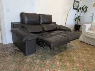Sofá Relax Reclinable de 2 Plazas - Marrón