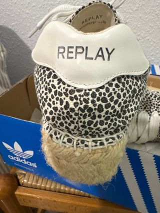 Bambas  Espadrilles con estampado de leopardo