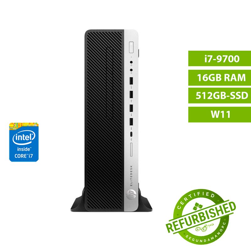 HP EliteDesk 800 G5 i7-9700 16GB RAM 512GB SSD W11