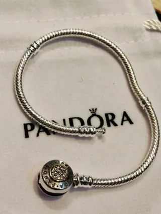 Pulsera Pandora 18cm Plata