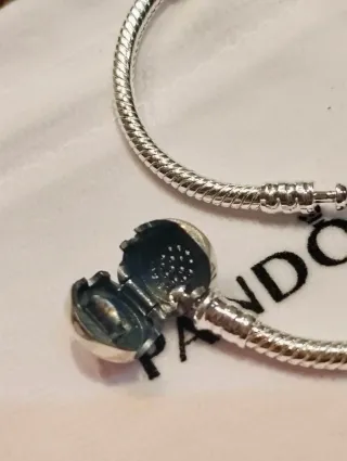 Pulsera Pandora 18cm Plata