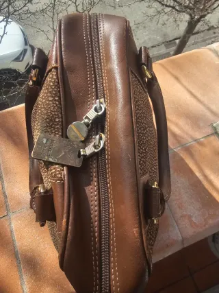 Borbonese Borsa Vintage Pelle Marrone L35xA25