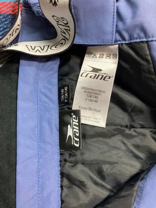Pantaloni sci salopette tg. 134/140