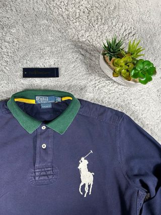 Polo Ralph Lauren Uomo Blu Maniche Lunghe