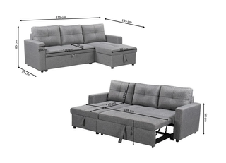 .OFERTA - HERMOSO SOFÁ CAMA CON ARCÓN.