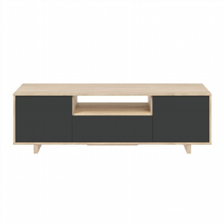 Mesa Tv Zaira 150 cm. Roble Canadian/Gris Antraci