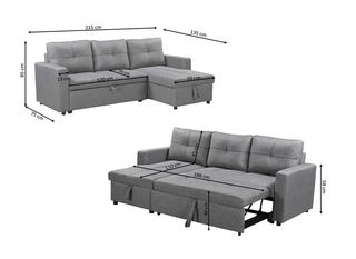 LIQUIDACIÓN - HERMOSO SOFÁ CAMA CON ARCÓN