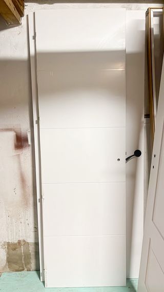 Puerta lacada blanca derecha 72 cm