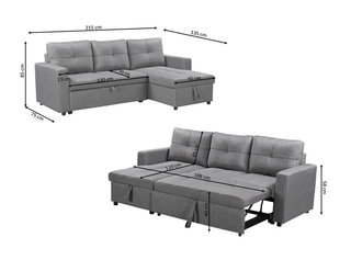 .LIQUIDACIÓN - HERMOSO SOFÁ CAMA CON ARCÓN.