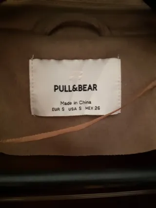 Chaqueta Beige Pull&Bear Talla S