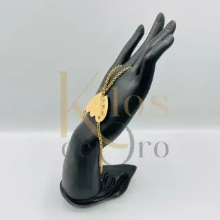 PULSERA MANITA DOBLE CORAZON.