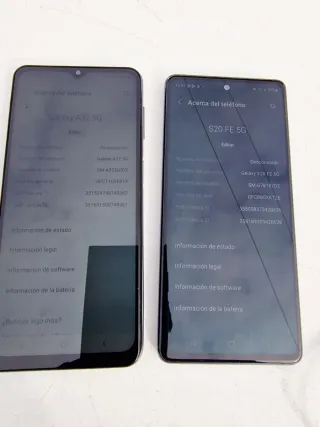 Lote 2 Samsung S20 FE y A32 Azul