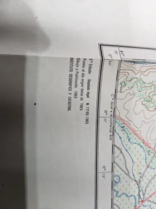 Mapa topográfico Arganda 1966