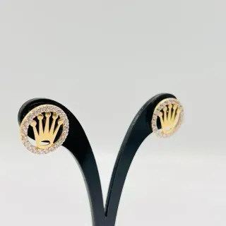 PENDIENTES CORONA CON CIRCONITAS