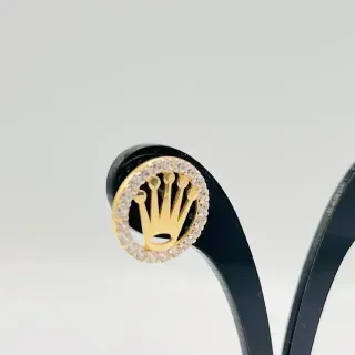 PENDIENTES CORONA CON CIRCONITAS