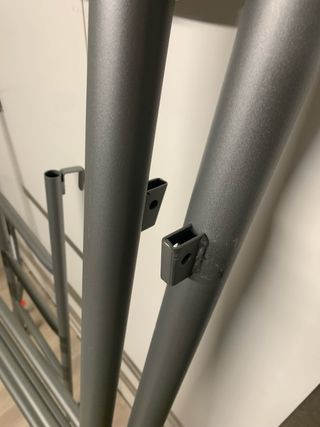 Estructura litera metálica gris