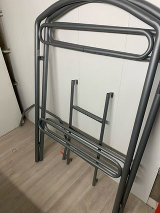 Estructura litera metálica gris