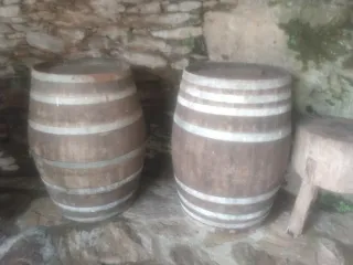 Barriles antiguos de vino