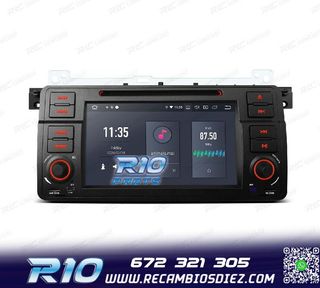 RADIO GPS ANDROID 14 BMW E46 4GB RAM 64GB ROM DVD