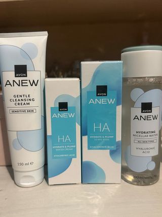 Avon ANEW HA Set: Crema, Mascarilla y Agua Micelar