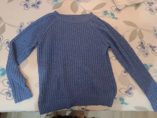 Jersey azul tejido entretiempo