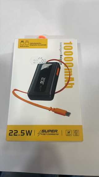 Power Bank 10000mAh Carga Rápida 22.5W