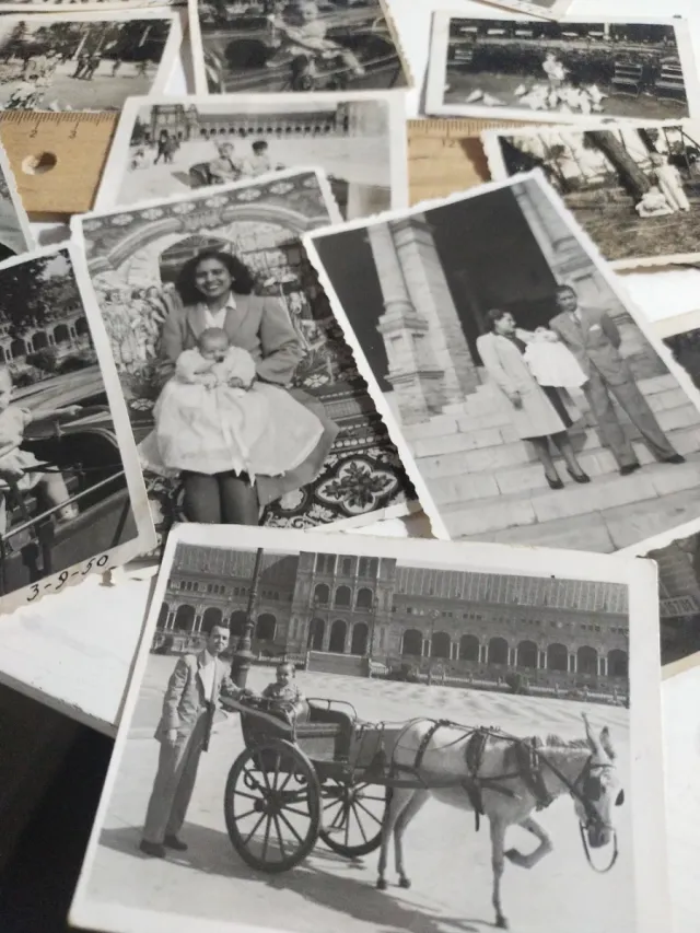 Lote Fotos Antiguas Parque María Luisa años 50