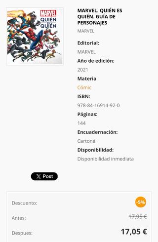 Marvel. Quién es quién: Guía de personajes