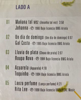 Brasil Compilación de Super Exitos en Vinilo!!
