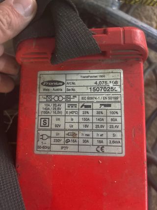 Soldador Fronius Transpocket 1500
