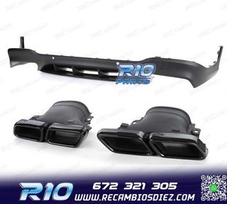 DIFUSOR MERCEDES GLC X253 15-18 LOOK AMG GLC63 PDC + COLAS E