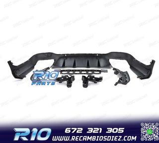 DIFUSOR MERCEDES GLC X253 15-18 LOOK AMG GLC63 PDC + COLAS E