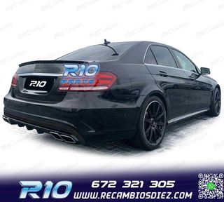 DIFUSOR MERCEDES CLASE E W212 SEDAN 13-16 LOOK AMG E63 + COL