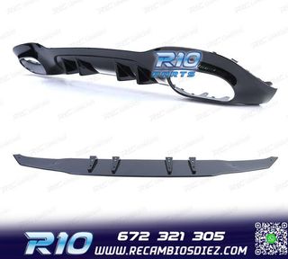 DIFUSOR MERCEDES CLASE A W177 18- A35 LOOK AMG NEGRO BRILLO