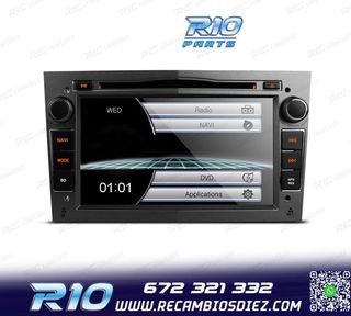 RADIO NAVEGADOR 7" PARA OPEL COLOR GRIS OSCURO USB GPS TACTI