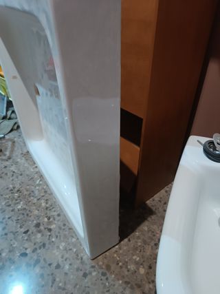 Plato de ducha cerámica blanco