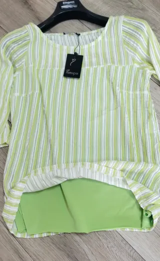 T-shirt donna maniche a tre quarti